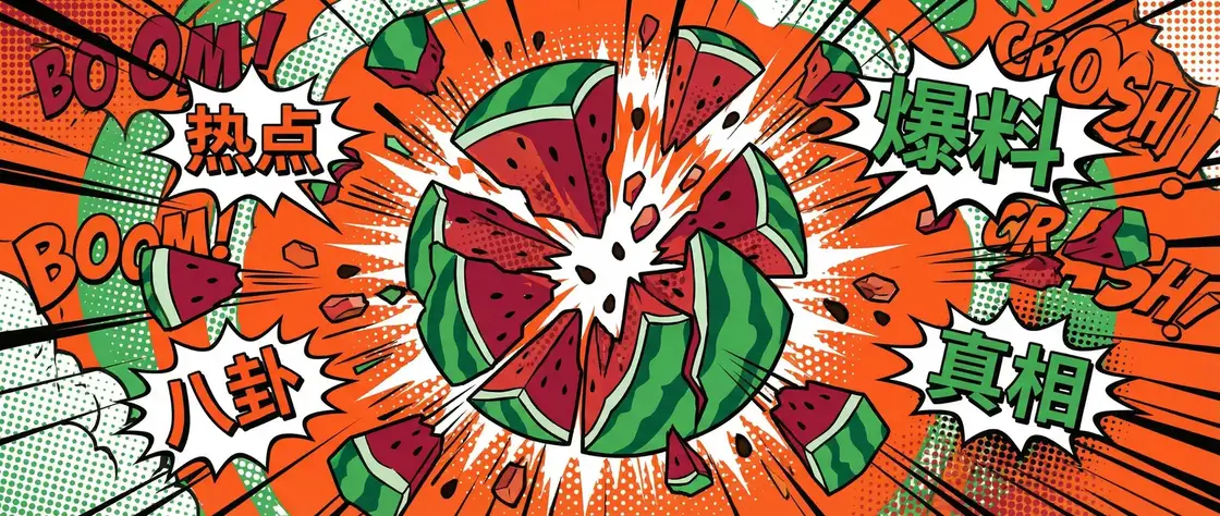 吃瓜大赛 今日头瓜爆炸漫画横幅